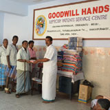 Distribution of New cloths for festival